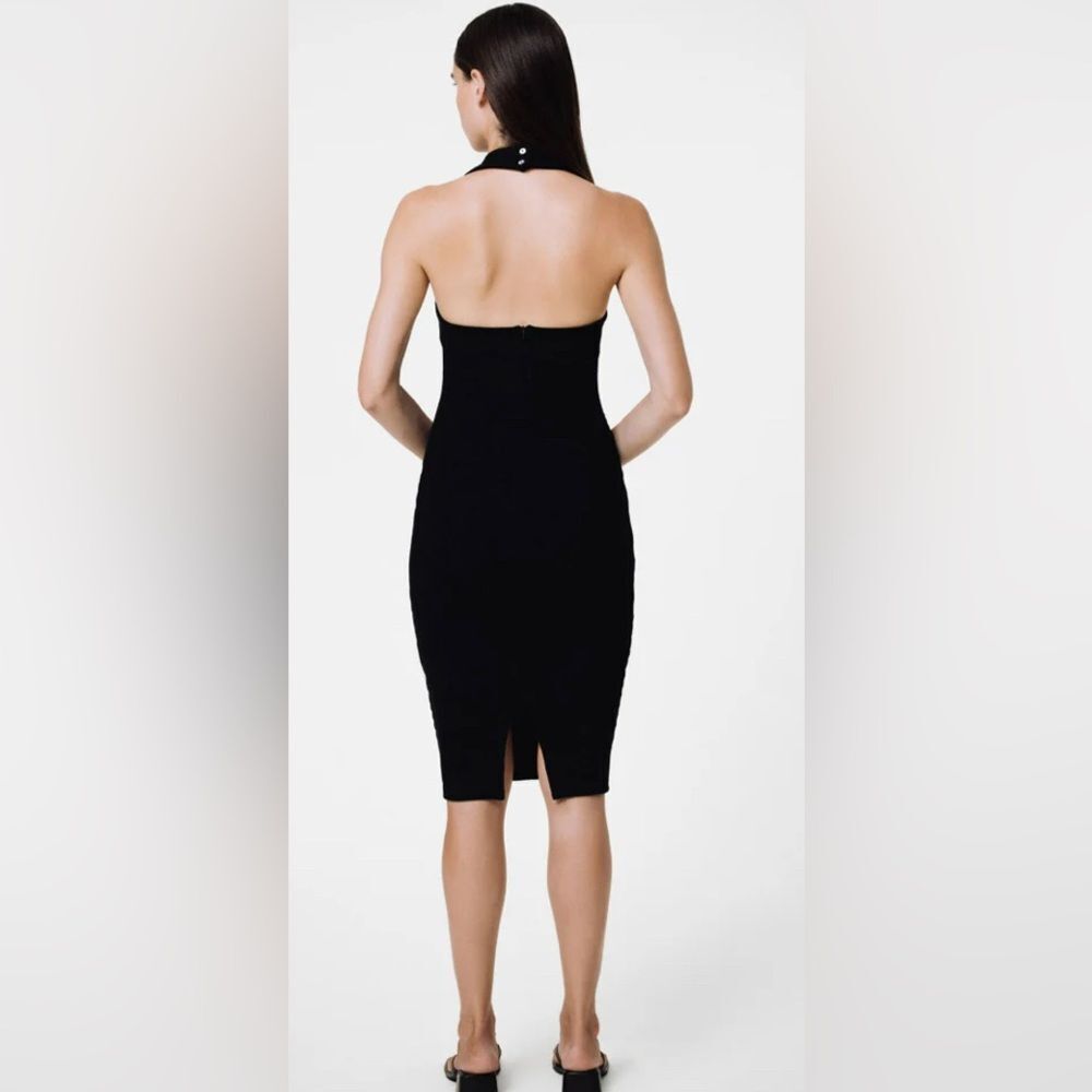 Sans Faff KATE HALTER DRESS Kate Halter Ribbed MIDI Dress Size XS/S - Picture 9 of 9